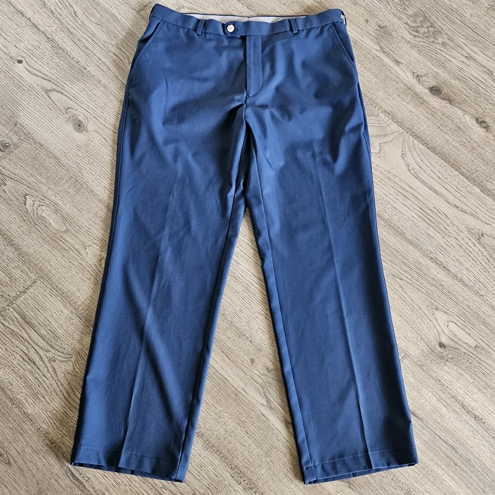 Peter Millar Wicking Durham Performance Trouser Pants - Blue - Size 35x28 - EB78
